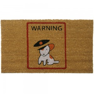 Rubber-Cal, Inc. Warning, Vicious Puppy Inside! Dog Doormat RCIN1109